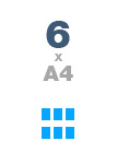 6xA4 Opslagsskabe