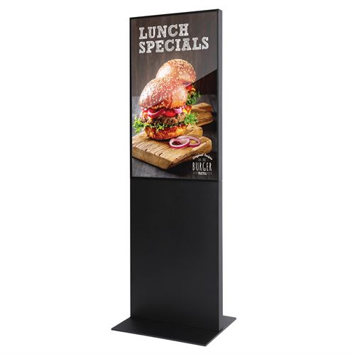 Smart-Line Totem Digital Skilt med 43" Skærm - Sort