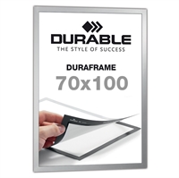 Selvklæbende 70x100 cm Magnetramme - Duraframe® Sølv