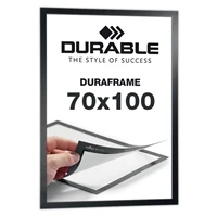 Selvklæbende 70x100 cm Magnetramme - Duraframe® Sort