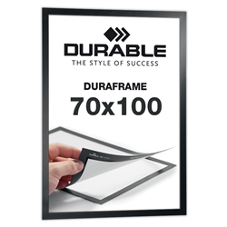 Selvklæbende 70x100 cm Magnetramme - Duraframe® Sort