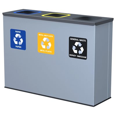 Eco Station til affaldssortering | 3 sækkeholdere