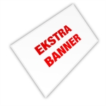 Ekstra banner til Zipper Wall Curved - 300x230 cm - Inkl. print på én side