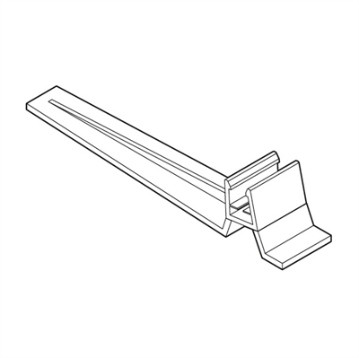 Transparent fod til Biz plastrammer - 15° vinkel