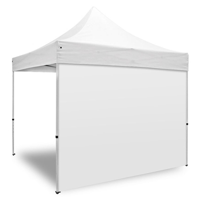 Hvid sidevæg uden print - 300 cm - Til reklametelt