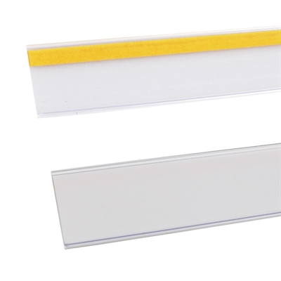 Hyldeforkant med tape DBR 39 - 39 x 1000 mm - Transparent