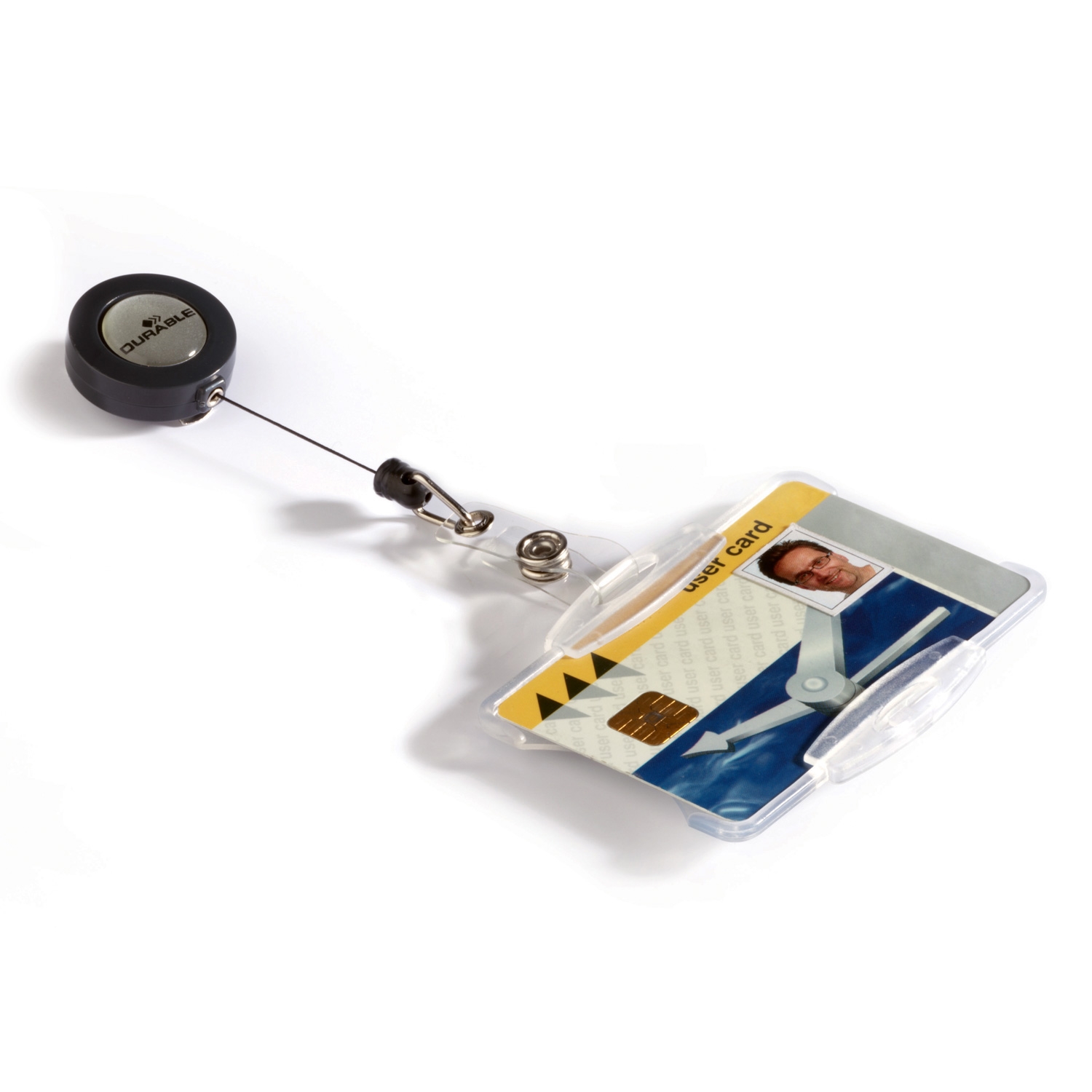 ID kort holder med yoyo Pakke med 10 stk Skiltex.dk