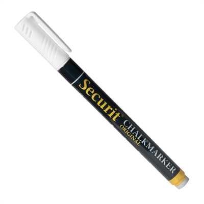Kridt marker pen 1-2mm - HVID