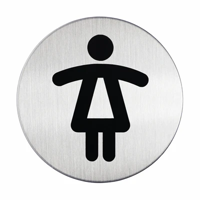 Dametoilet - Rundt pictogram skilt