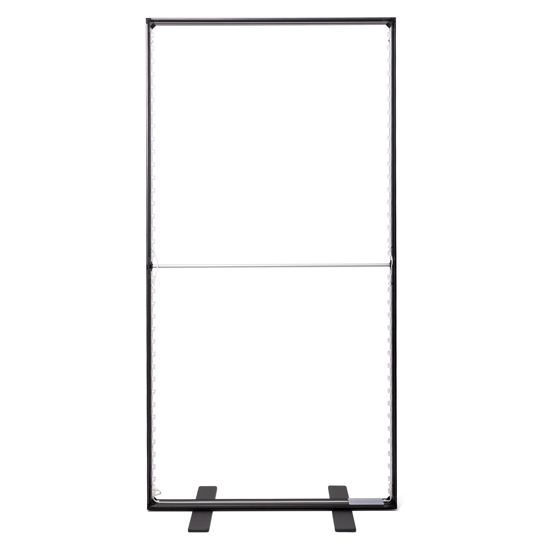 BrightBox Double Sort LED Lysvæg - 100x200 cm - Uden banner