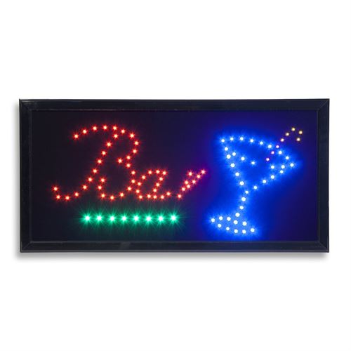 Securit "BAR" LED skilt med lys