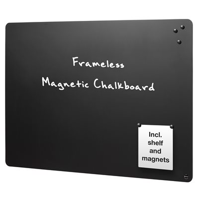 Naga rammeløs magnetisk kridttavle - 117x87 cm