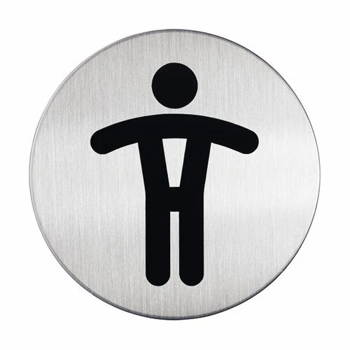 Herretoilet - Rundt pictogram skilt