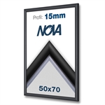 Sort Nova ramme 50x70 cm - 15mm profil