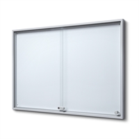 Whiteboard skab med skydedøre