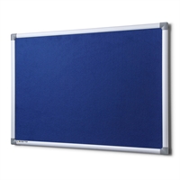 Opslagstavle blå filt - 120x90 cm