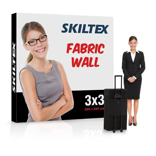 Pop-Up Wall Fabric 3x3 - 225x225 cm - Inkl. print