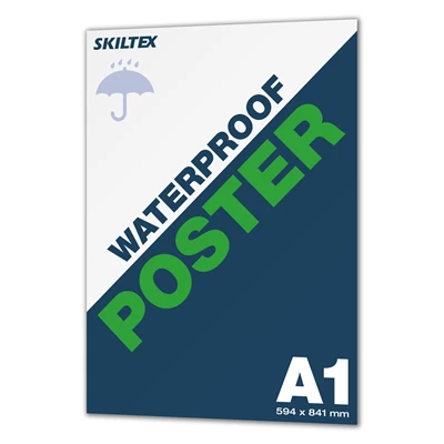 Udendørs vandfast A1 plakat inkl. print