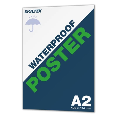 Udendørs vandfast A2 plakat inkl. print