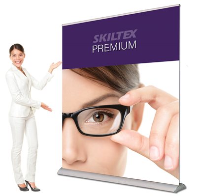 PREMIUM roll up banner - inkl. print - 150 x 200 cm - Med hurtig levering