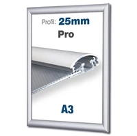 Snapramme i sølv aluminium