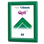 Grøn A4 Opti Color klikramme  - 14mm profil