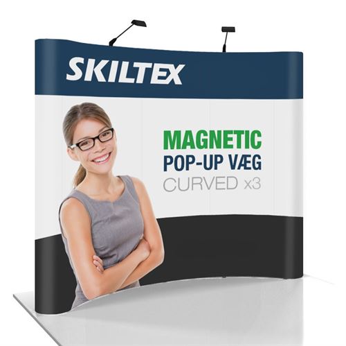 Pop-Up Wall Magnetic x3 - 260x225 cm - Inkl. print