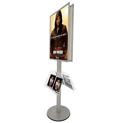 A1 informationstand med akryl brochureholder.