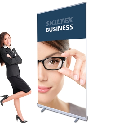 BUSINESS roll up banner inkl. print - 100 x 200 cm - Med hurtig levering