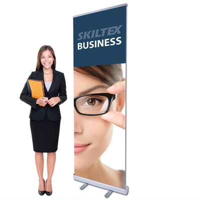 BUSINESS roll up banner inkl. print - 60 x 200 cm - Med hurtig levering