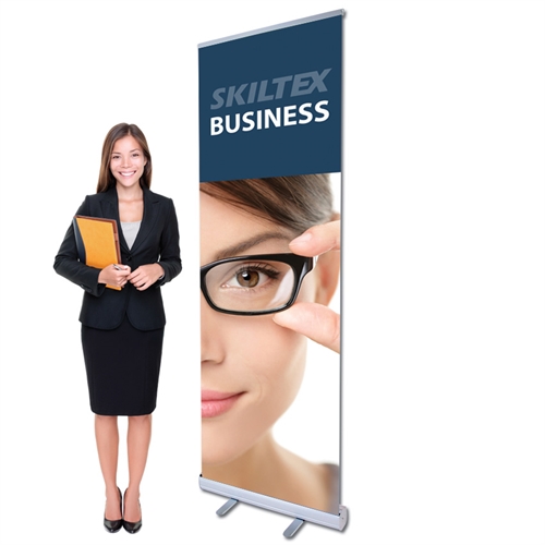 BUSINESS roll up banner inkl. print - 60 x 200 cm - Med hurtig levering