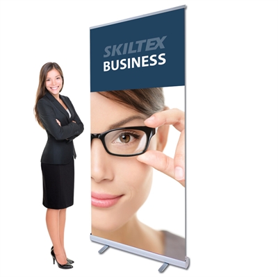 BUSINESS roll up banner inkl. print - 85 x 200 cm - Med express levering