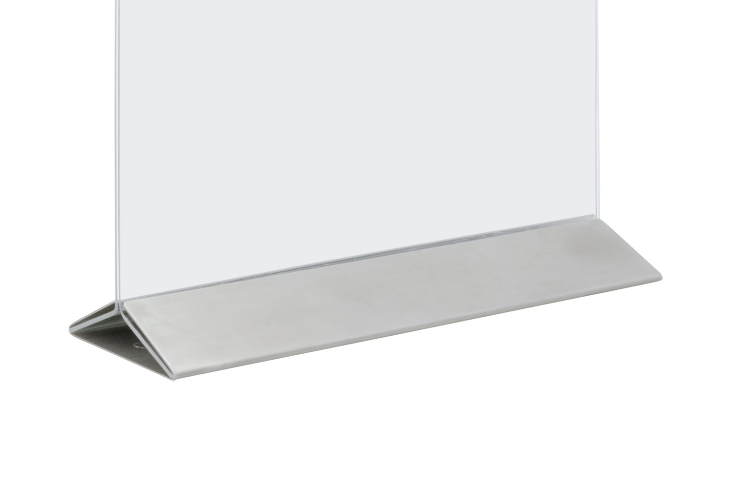 A4 Premium Rustfri Stål Menuholder | Skiltex.dk