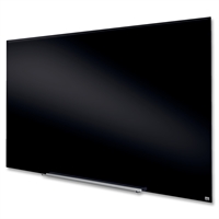 Nobo Widescreen 85" sort glastavle - 188x106 cm