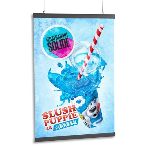Plakatliste i sort aluminium