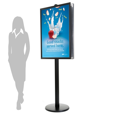 Sort ProStand 102 - Dobbeltsidet Plakatstativ - 70x100 cm