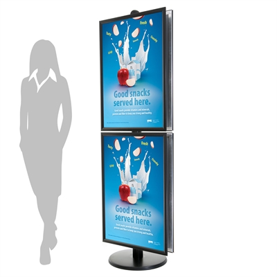 Sort ProStand 104 - Dobbeltsidet plakatstand - A1