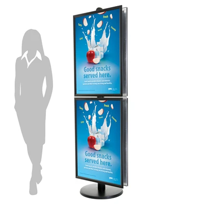 Sort ProStand 104 - Dobbeltsidet plakatstand - A1