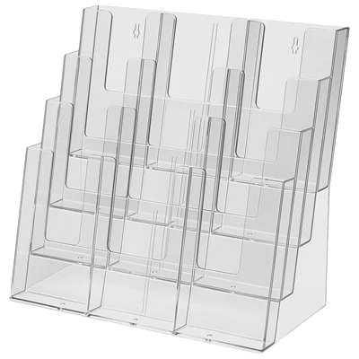 Taymar® Akryl 12-rum Brochureholder  - A6 / M65
