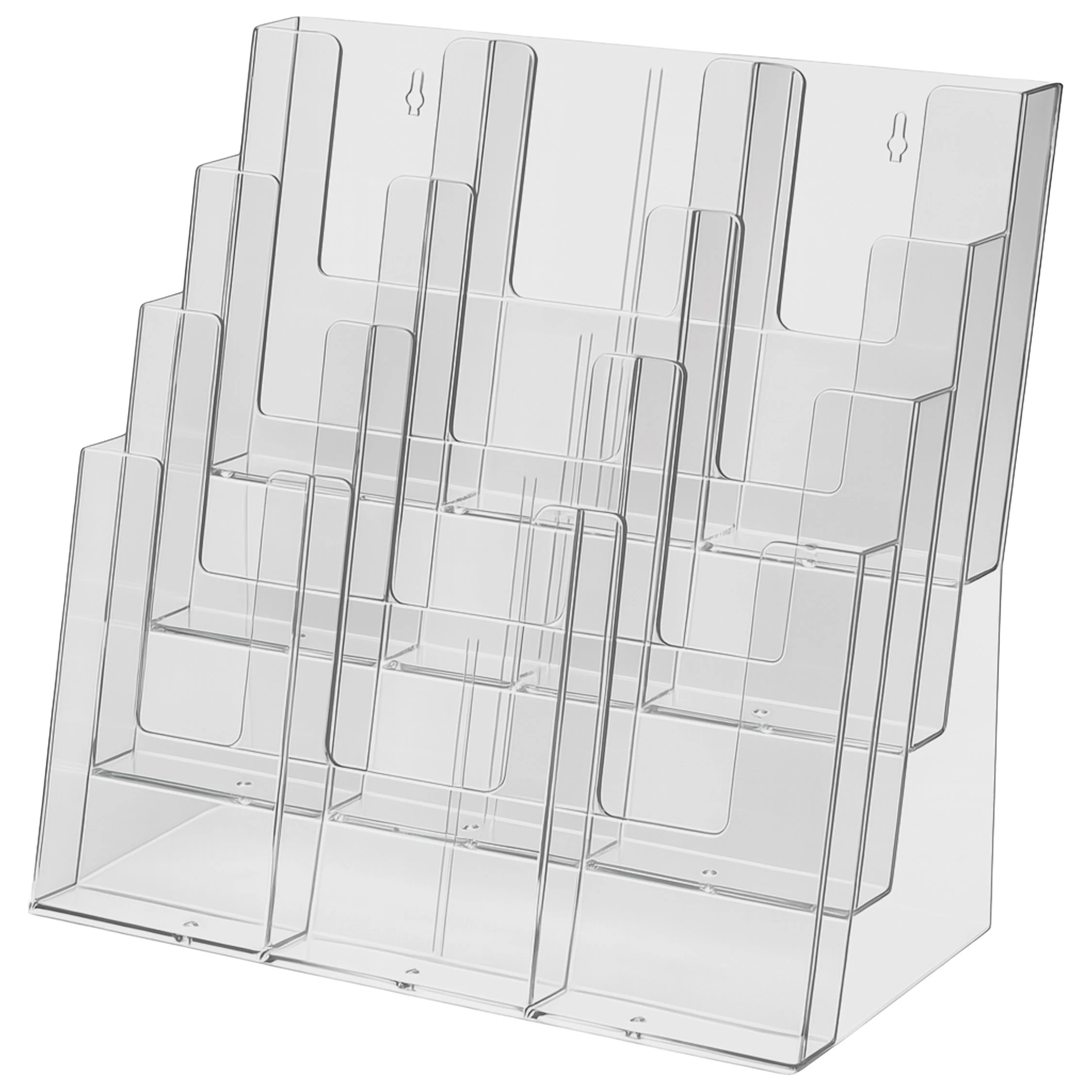 Taymar® Akryl 12-rum Brochureholder  - A6 / M65