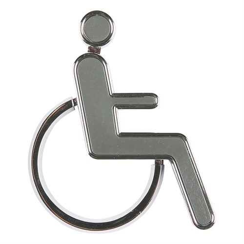 Handicap toiletskilt med selvklæbende tape