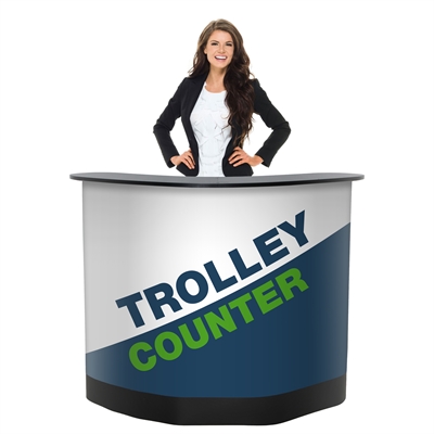 Trolley Counter Messebord - Inkl. print