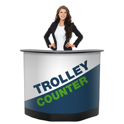 Trolley Counter Messebord - Inkl. print