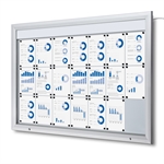 Premium LED Outdoor whiteboard skab med lys - 21xA4