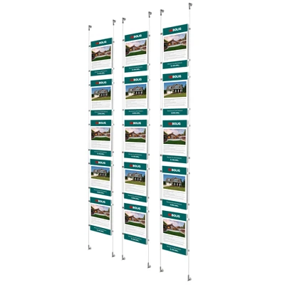 APPENDO® kabel vinduesdisplay pakke - 5xA4 højformat