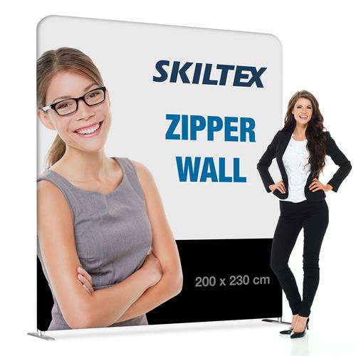 Zipper Wall Straight - 200x230 cm - Inkl. print på begge sider