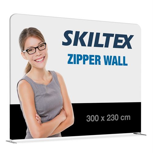 Zipper Wall Straight - 300x230 cm - Inkl. print