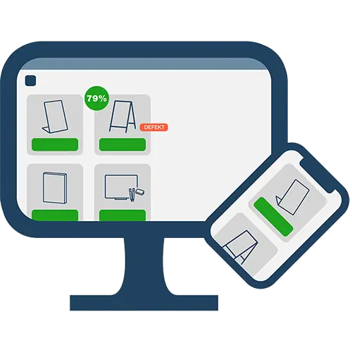 Computergrafik af SKILTEX produkter