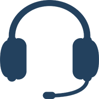 Ikon af headset med mikrofon